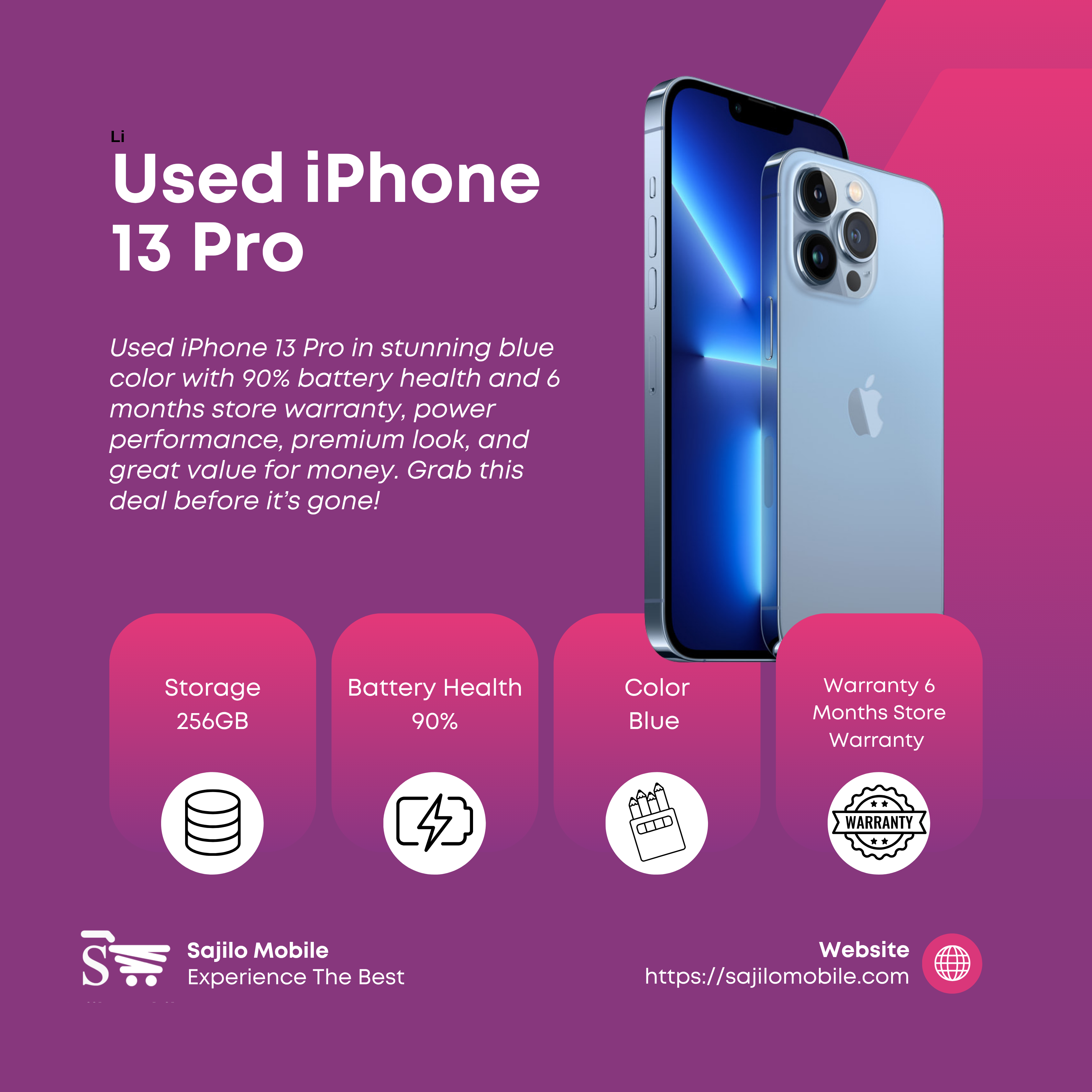  Used iPhone 13 Pro (256GB)